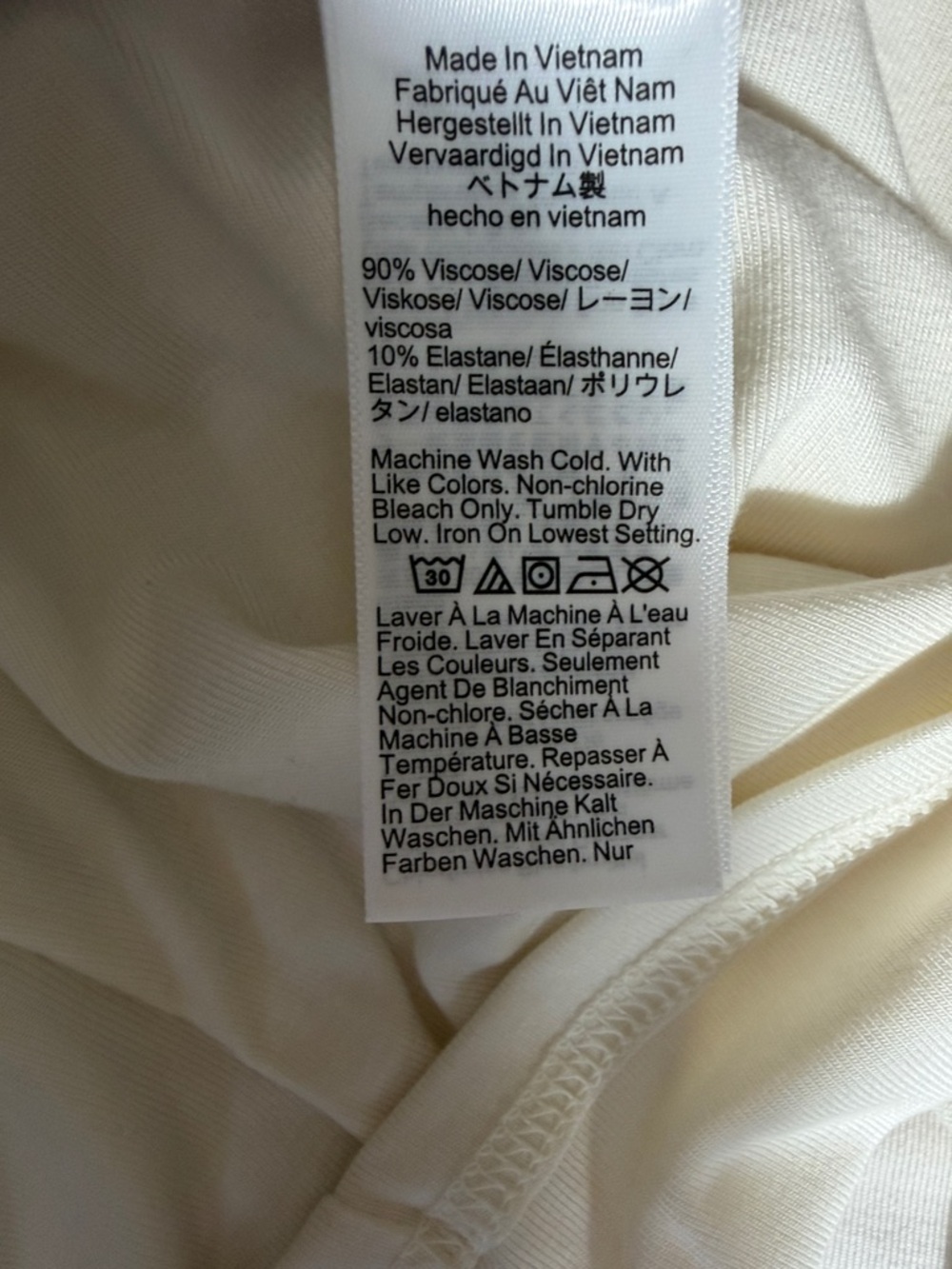 Classic Cream Long-Sleeve Polo Top - Picture 6 of 6